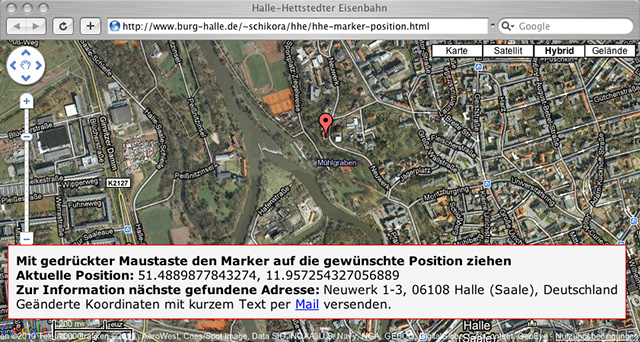 Bestimmung von Marker-Koordinaten